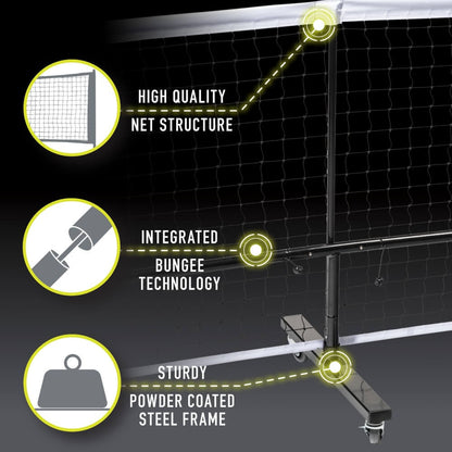 Pickleball Franklin Portable Pickleball Net System with Wheels