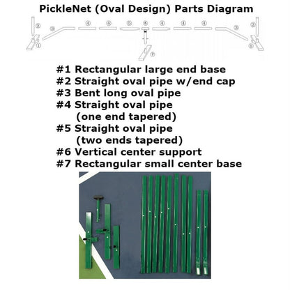 Pickleball PickleNet Portable Net (Oval Design) Replacement Parts