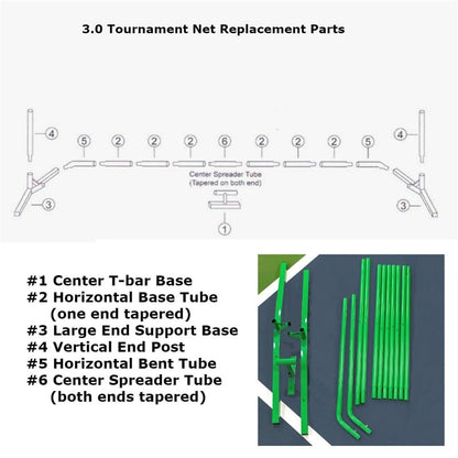Pickleball 3.0 Tournament Net Replacement Parts