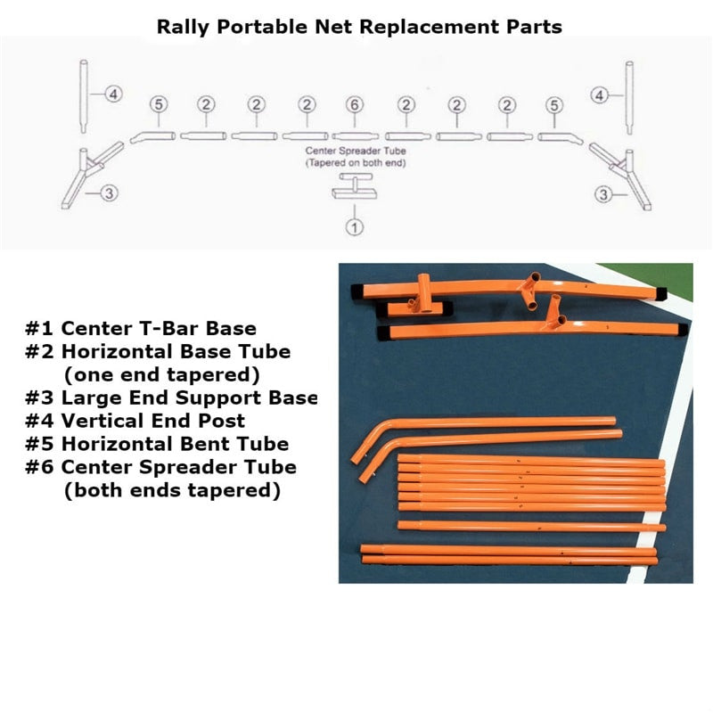Pickleball Rally Portable Net Replacment Parts