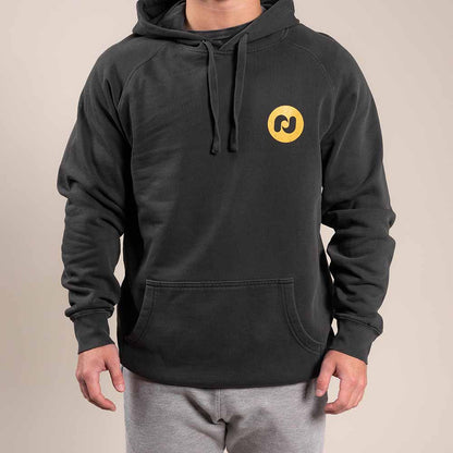Pickleball Heritage Pickle-ball Paddle Hooded Sweatshirt - Unisex Faded Black