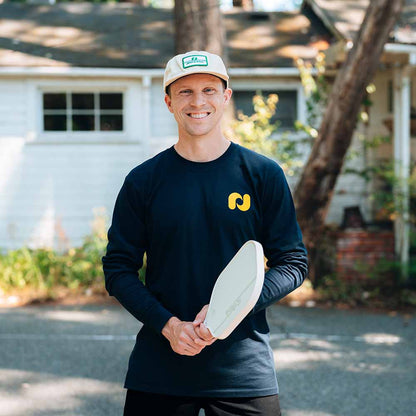 Pickleball Heritage Pickle Long Sleeve Tee - Unisex Pickleball Shirt Ecru