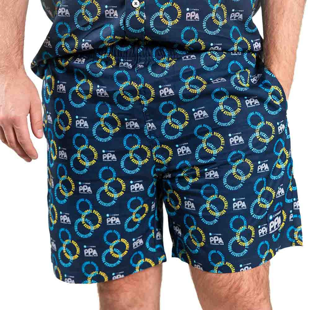 Pickleball PPa Circle Logo Shorts -  Unisex Navy