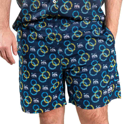 Pickleball PPa Circle Logo Shorts -  Unisex Navy