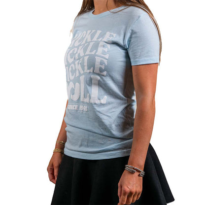 Pickleball Heritage Pickle Pickle Pickle-ball Tee Ice Blue/White