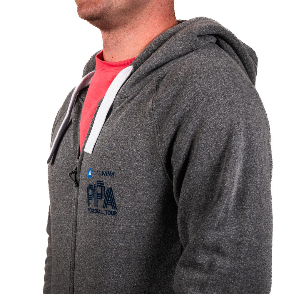 Pickleball PPa Heywood Fleece Zip Hoodie - Unisex Heather Grey