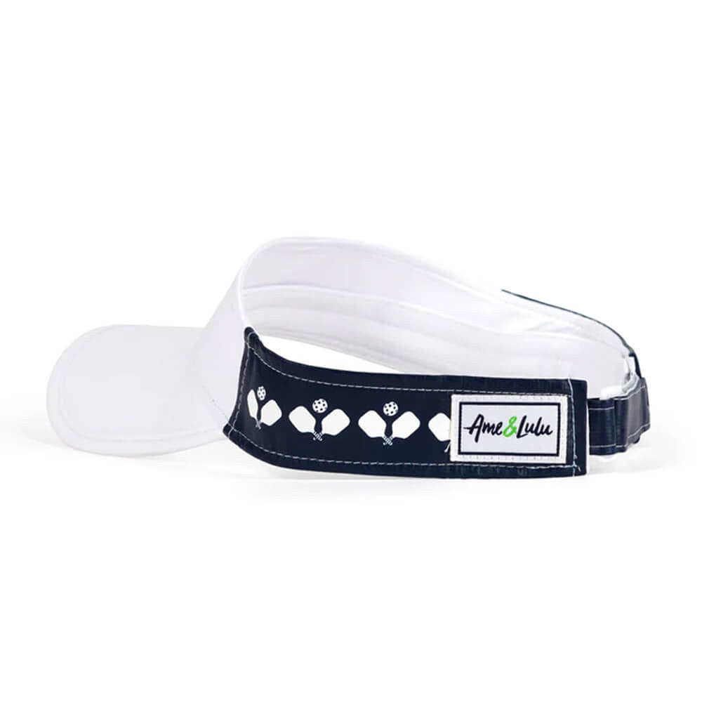 Pickleball Ame & Lulu Head in the Game Visor Crossed Paddles
