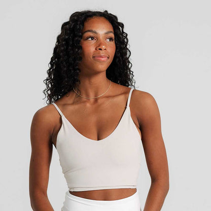 Pickleball erne Florence Ribbed Tank Bra Top Jet Black