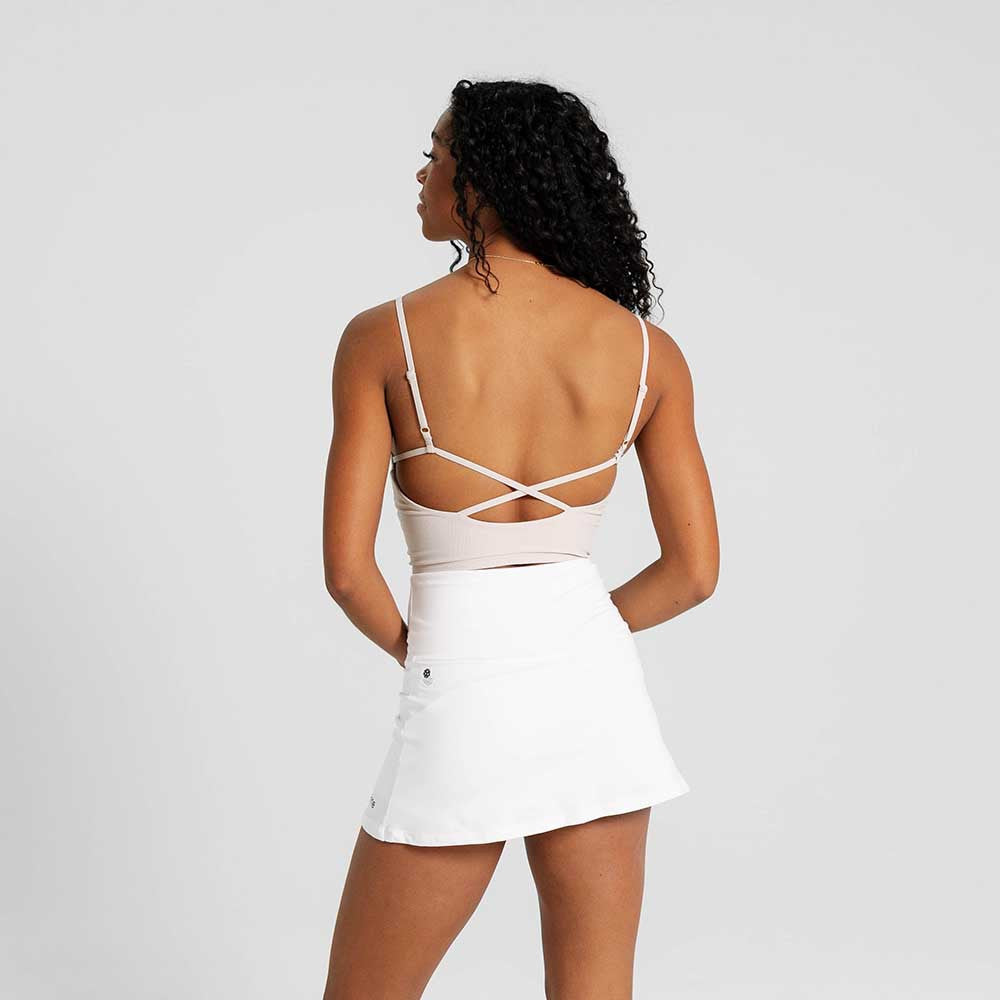 Pickleball erne Florence Ribbed Tank Bra Top Jet Black