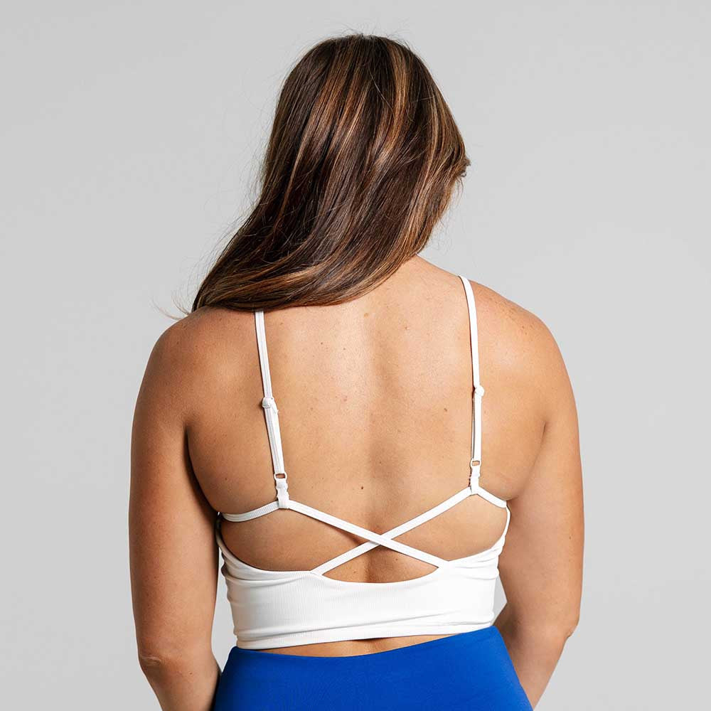 Pickleball erne Florence Ribbed Tank Bra Top Jet Black