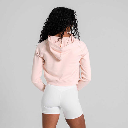Pickleball  erne Malibu Cropped Hooded Pullover Carbon Grey Jaspe