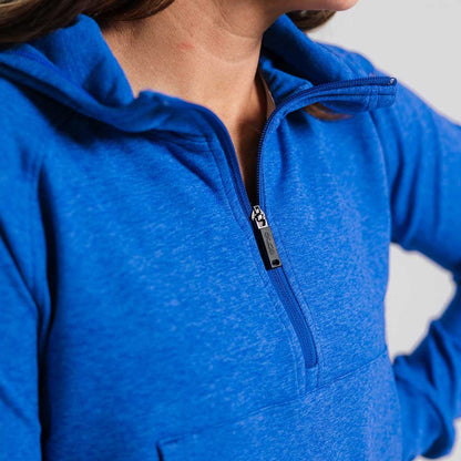 Pickleball  erne Malibu Cropped Hooded Pullover Carbon Grey Jaspe