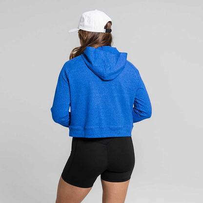 Pickleball  erne Malibu Cropped Hooded Pullover Carbon Grey Jaspe