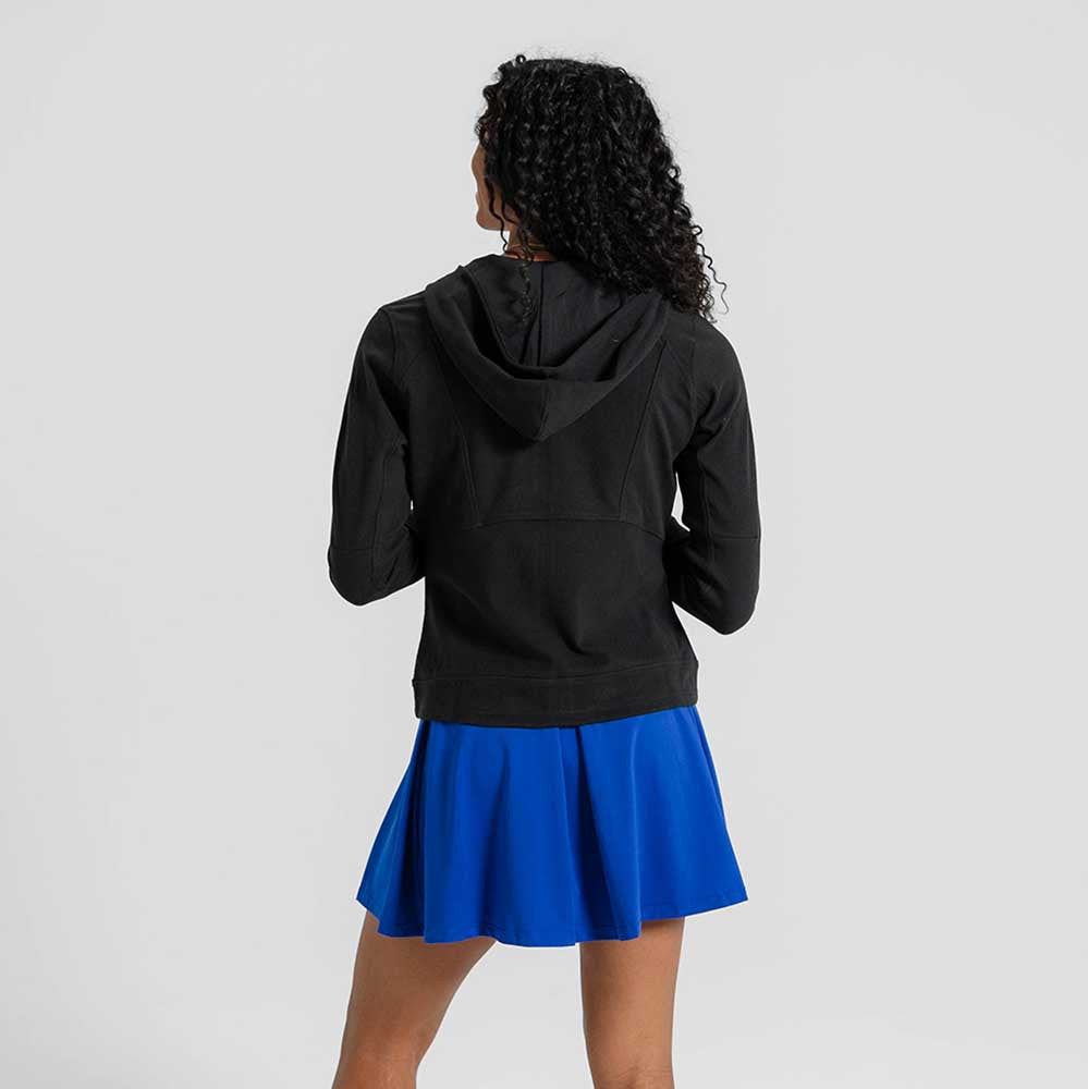 Pickleball erne Inwood Full Zip Hooded Jacket Jet Black