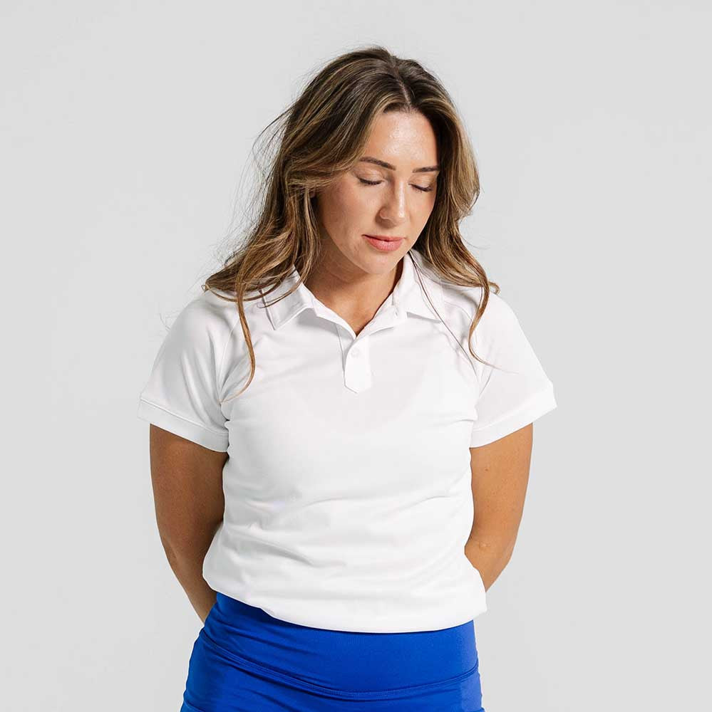 Pickleball  erne Aspen Performance Polo Pink Clay