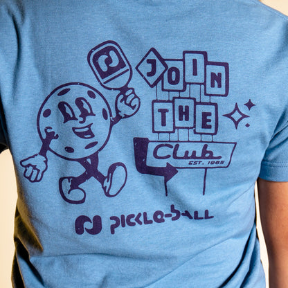 Pickleball Heritage Pickle-ball Join The Club Retro Ball Tee Natural