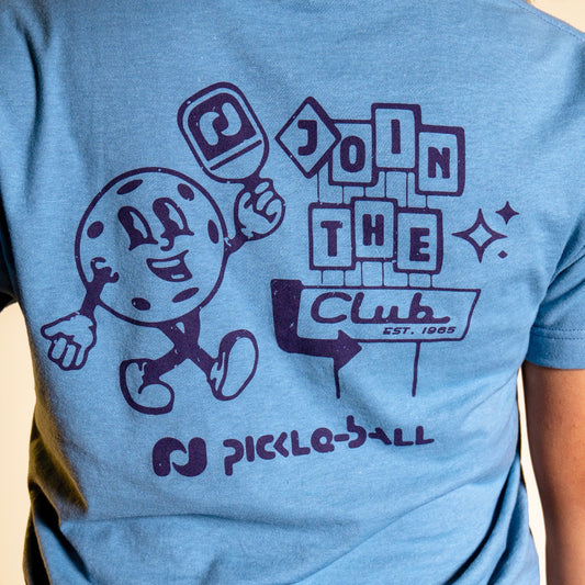 Pickleball Heritage Pickle-ball Join The Club Retro Ball Tee Natural