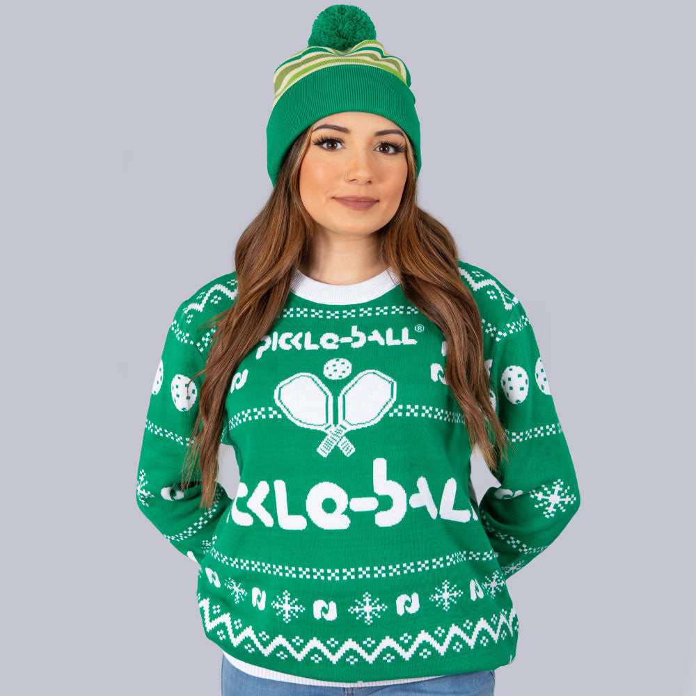 Pickleball Heritage Pickle-ball Holiday Sweater