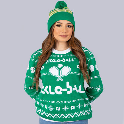 Pickleball Heritage Pickle-ball Holiday Sweater