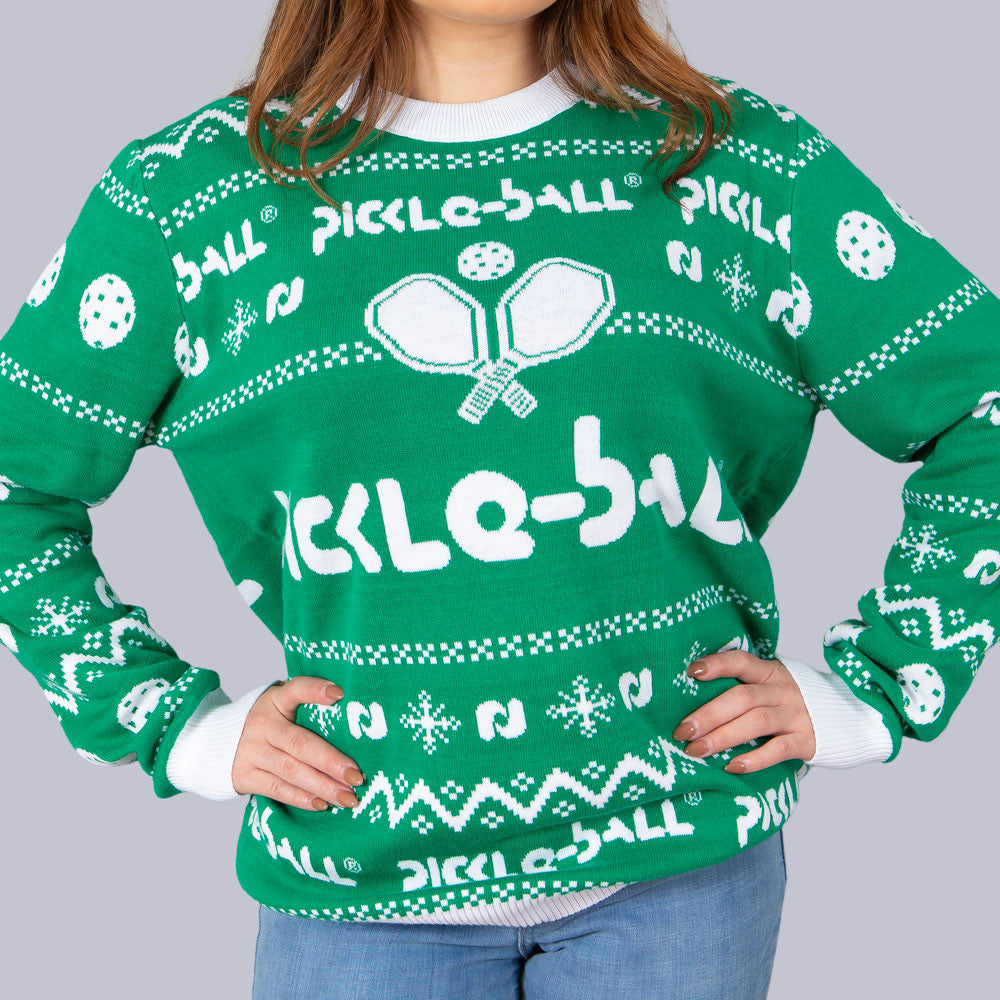 Pickleball Heritage Pickle-ball Holiday Sweater
