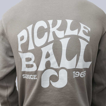 Pickleball Heritage Pickle-ball Groovy Hoodie Blue Tie-Dye