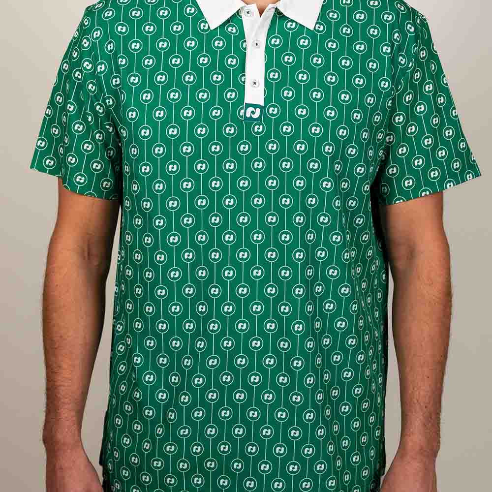 Pickleball Heritage Pickle-ball Logo Polo - Unisex Green/White