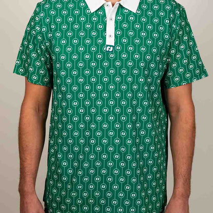 Pickleball Heritage Pickle-ball Logo Polo - Unisex Green/White