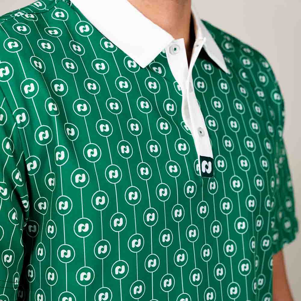 Pickleball Heritage Pickle-ball Logo Polo - Unisex Green/White