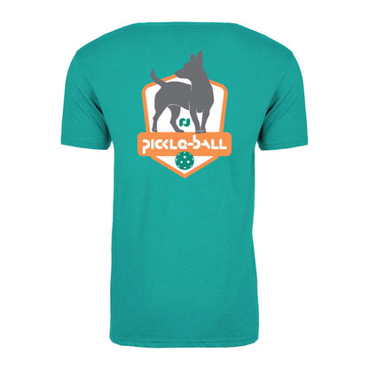 Pickleball Heritage Pickle-ball Dog Day T-Shirt - Unisex Blue