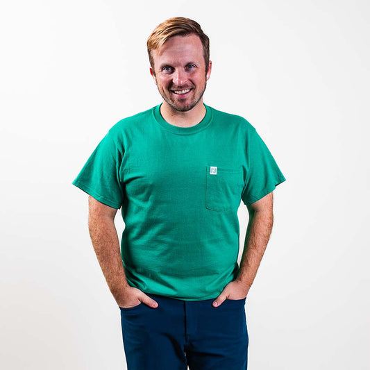 Pickleball Heritage Pickle-ball Essentials Pocket T-Shirt - Unisex Light Green