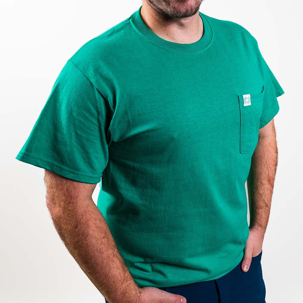 Pickleball Heritage Pickle-ball Essentials Pocket T-Shirt - Unisex Light Green