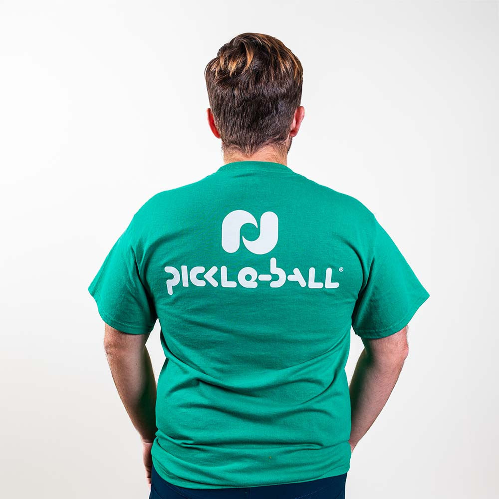 Pickleball Heritage Pickle-ball Essentials Pocket T-Shirt - Unisex Light Green