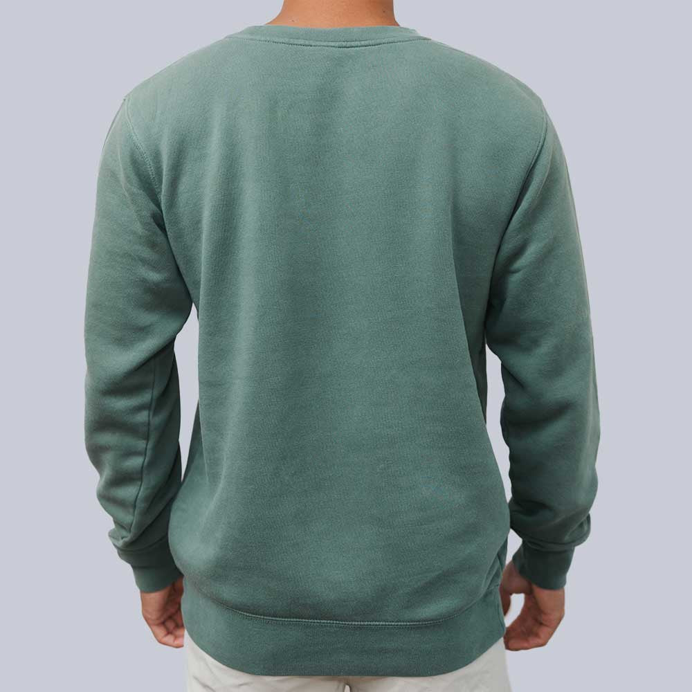 Pickleball Heritage Pickle-ball Embroidered Cursive Crew Neck Sweatshirt Alpine