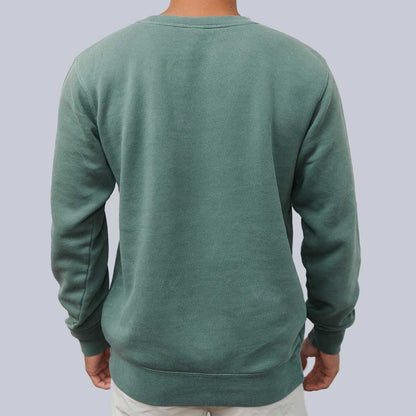 Pickleball Heritage Pickle-ball Embroidered Cursive Crew Neck Sweatshirt Alpine