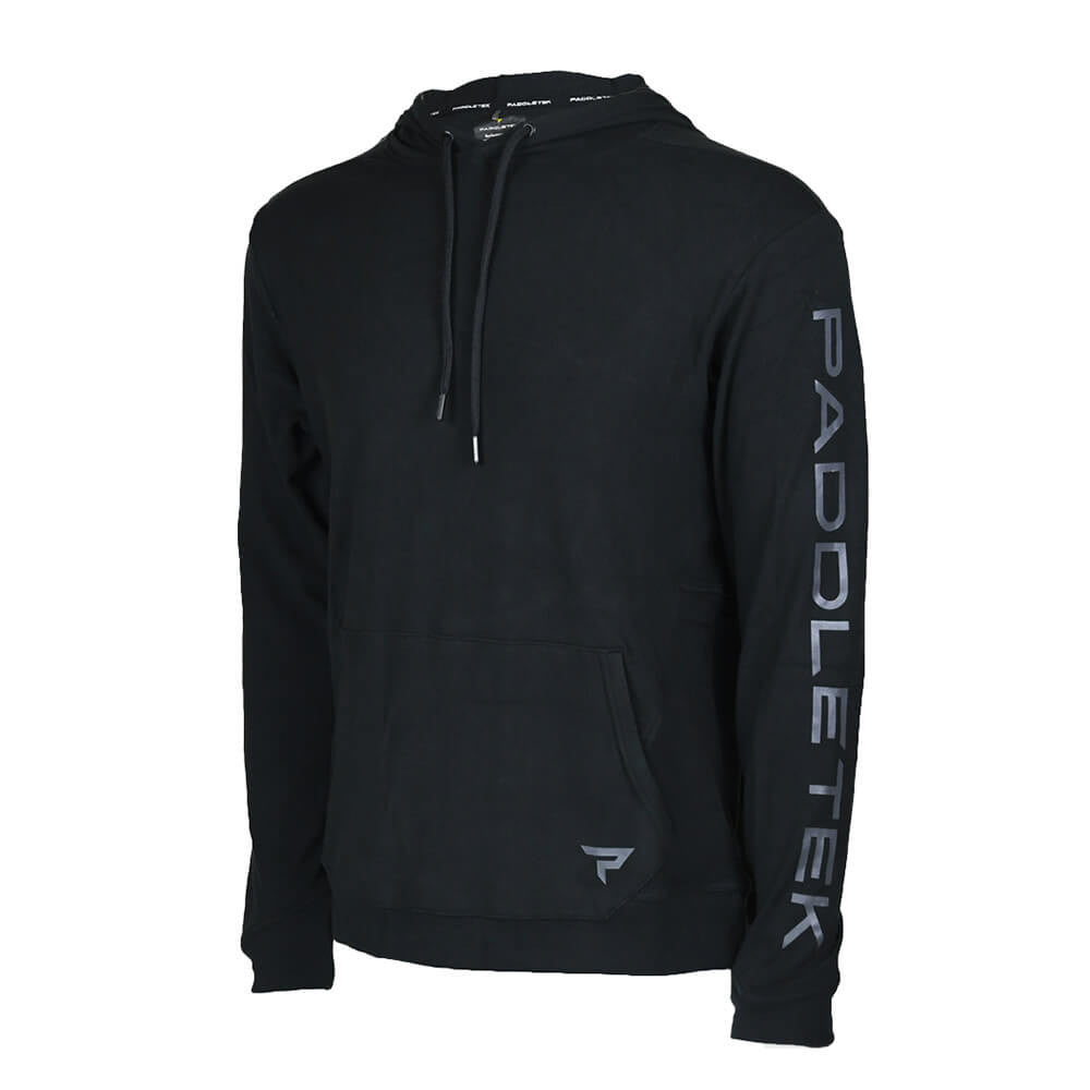 Pickleball Paddletek Performance Lightweight Hoodie - Unisex Black/Charcoal