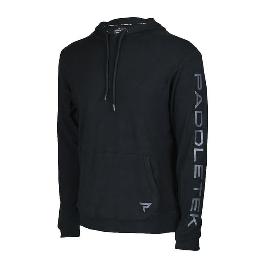 Pickleball Paddletek Performance Lightweight Hoodie - Unisex Black/Charcoal