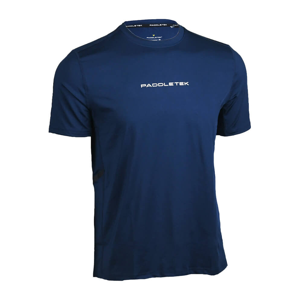 Pickleball Paddletek Performance Short Sleeve Tee Navy/White/Black