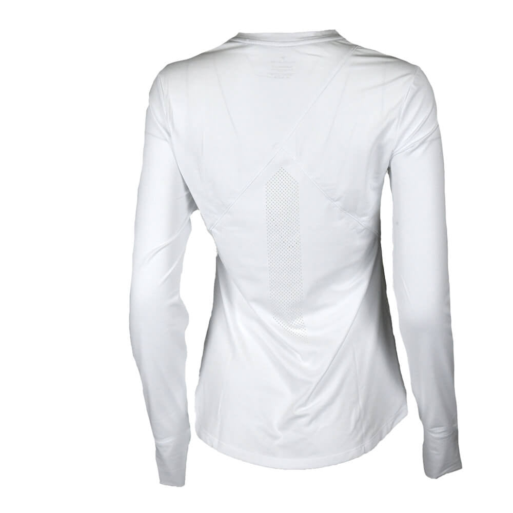 Pickleball Paddletek Long Sleeve V-Neck Tee Peachy Keen/White/Sleet