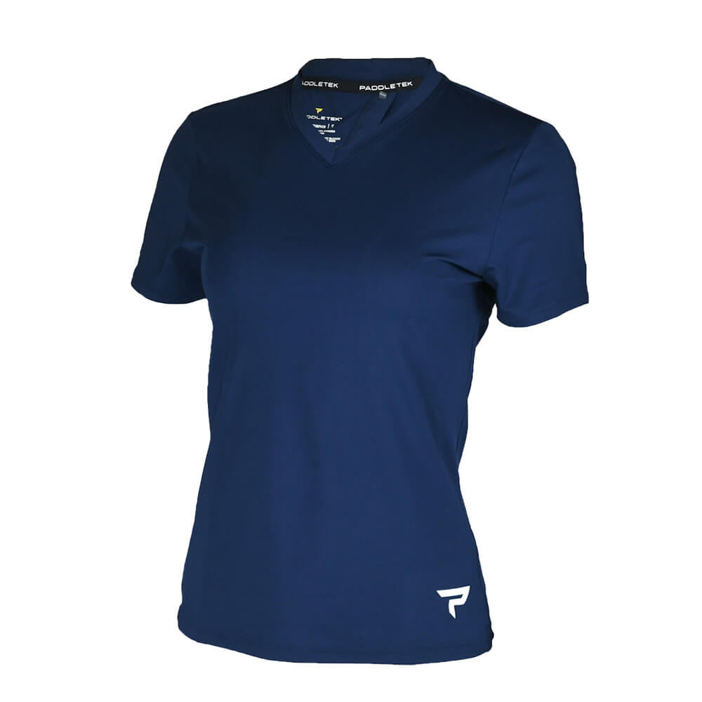 Pickleball Paddletek Performance Short Sleeve Tee Fucshia/Black