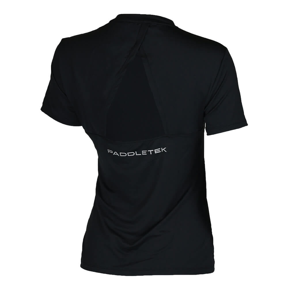 Pickleball Paddletek Performance Short Sleeve Tee Fucshia/Black