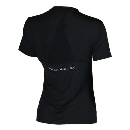 Pickleball Paddletek Performance Short Sleeve Tee Fucshia/Black