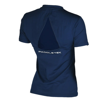 Pickleball Paddletek Performance Short Sleeve Tee Fucshia/Black