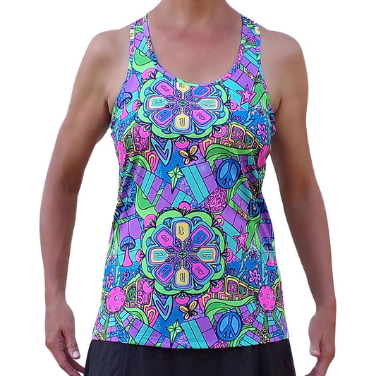 Pickleball Pickleball Bella  Groovy Racerback Tank