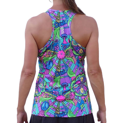 Pickleball Pickleball Bella  Groovy Racerback Tank