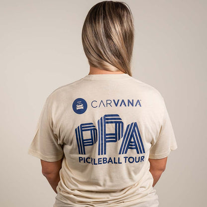 Pickleball PPa 'Where Pros Play' Comfy T-Shirt - Unisex Bone/Navy