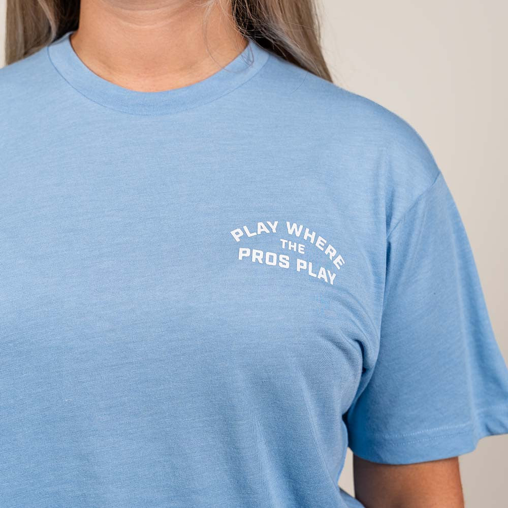 Pickleball PPa 'Where Pros Play' Comfy T-Shirt - Unisex Bone/Navy