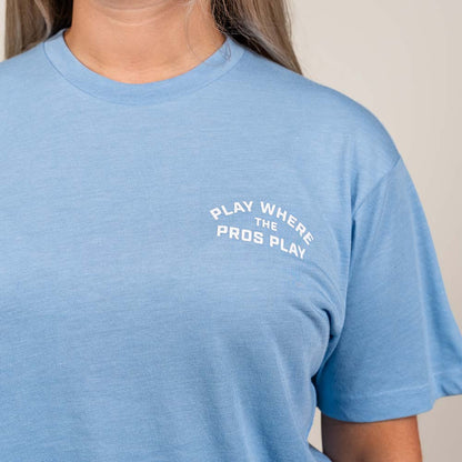 Pickleball PPa 'Where Pros Play' Comfy T-Shirt - Unisex Bone/Navy