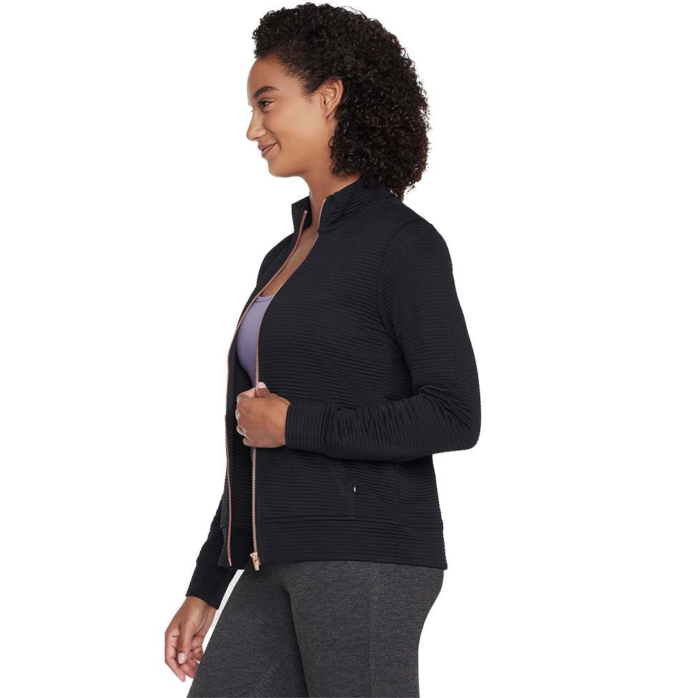 Pickleball Skechers The Hoodless Hoodie GO WALK Everywhere Jacket Bold Black
