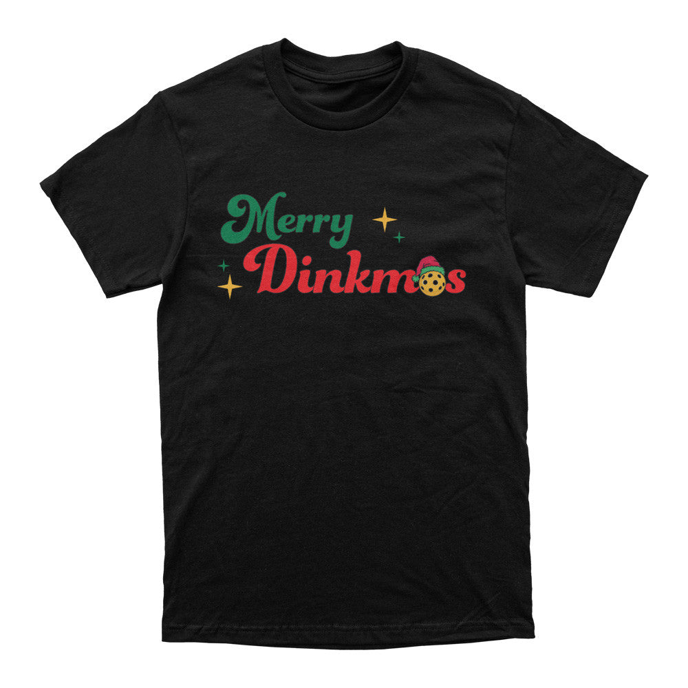 Pickleball Wallflower Merry Dinkmas T-Shirt - Unisex Black