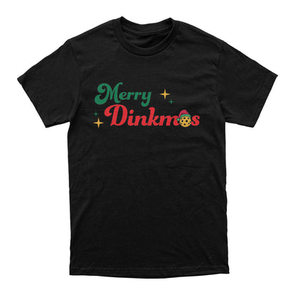 Pickleball Wallflower Merry Dinkmas T-Shirt - Unisex Black